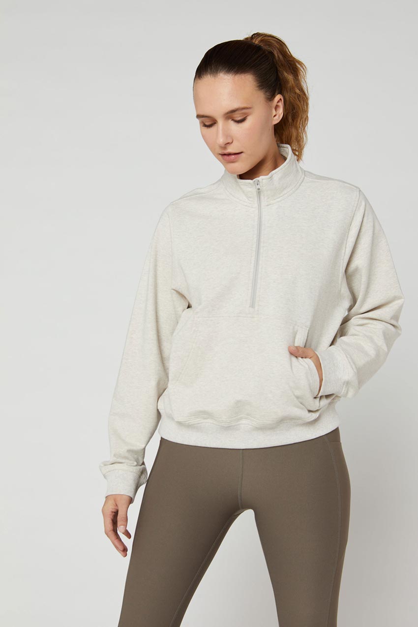 Ally Unwind Cropped 1/2 Zip Pullover