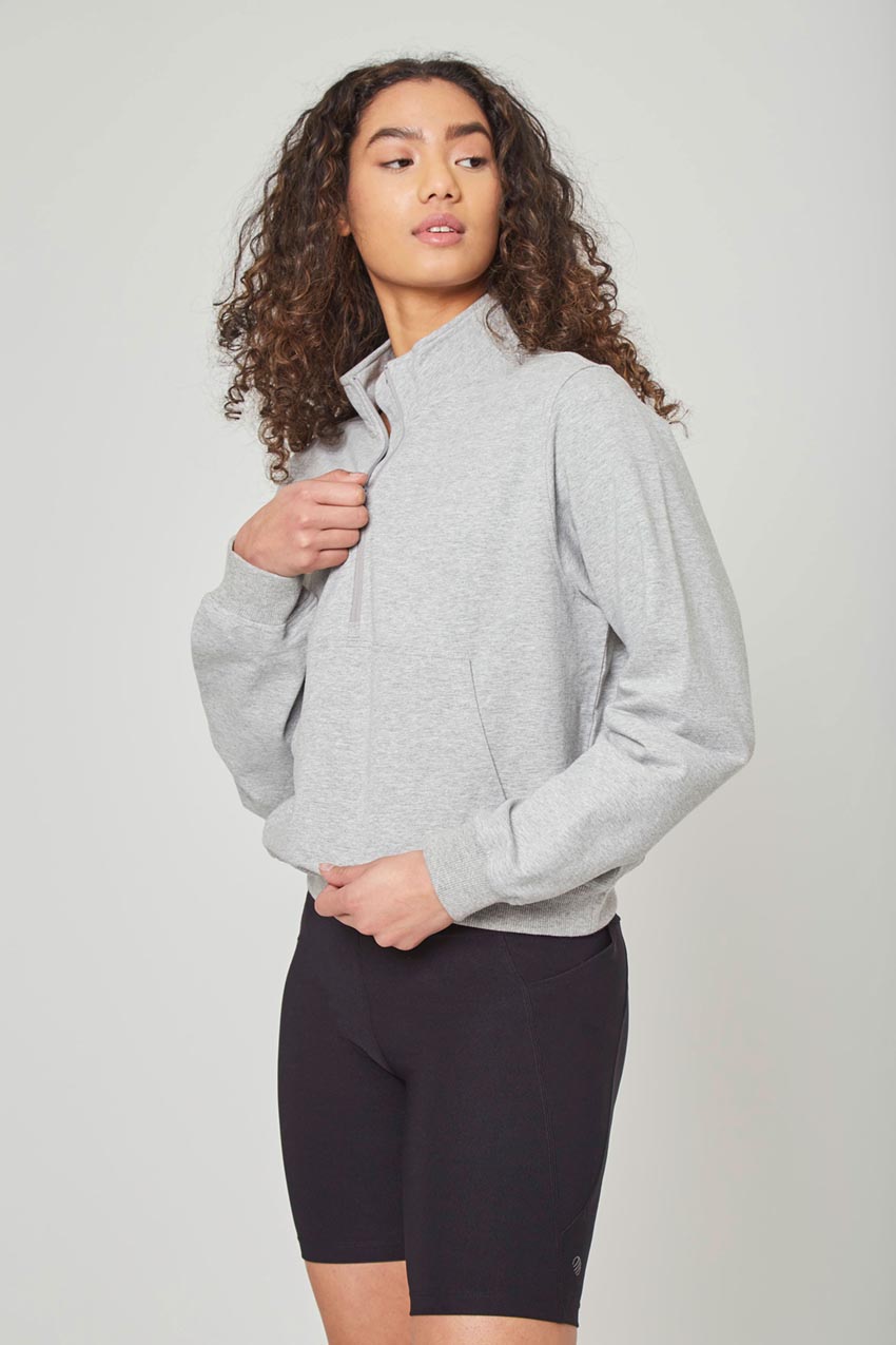 Ally Unwind Cropped 1/2 Zip Pullover