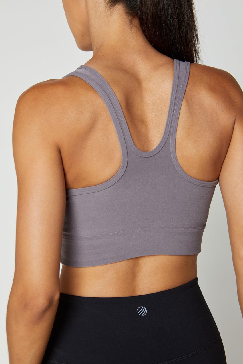 Women's Keyhole Bra in Sport Grey Made With Recycled Nylon – Wear One's At
