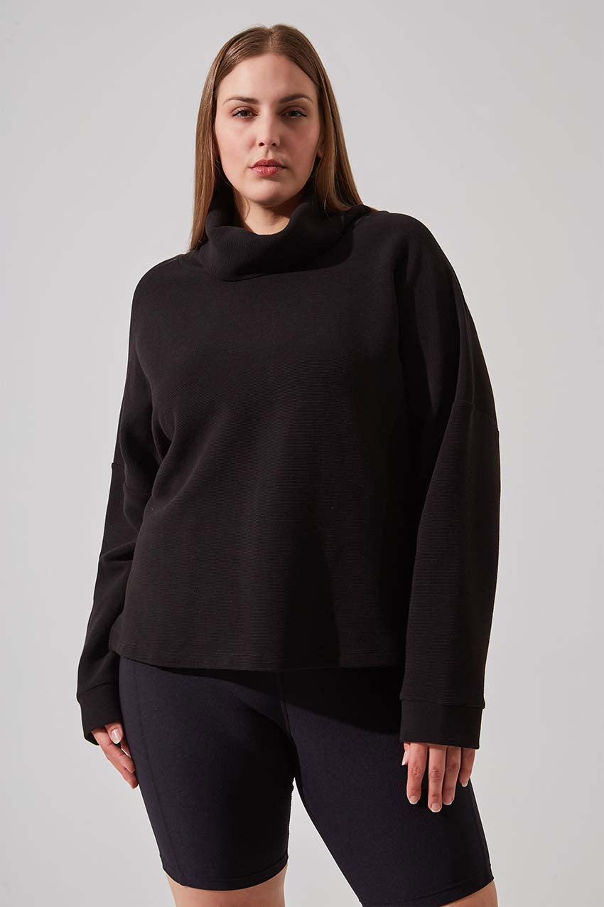 MPG Sport women's Mudra Ottoman Sweatshirt in Black