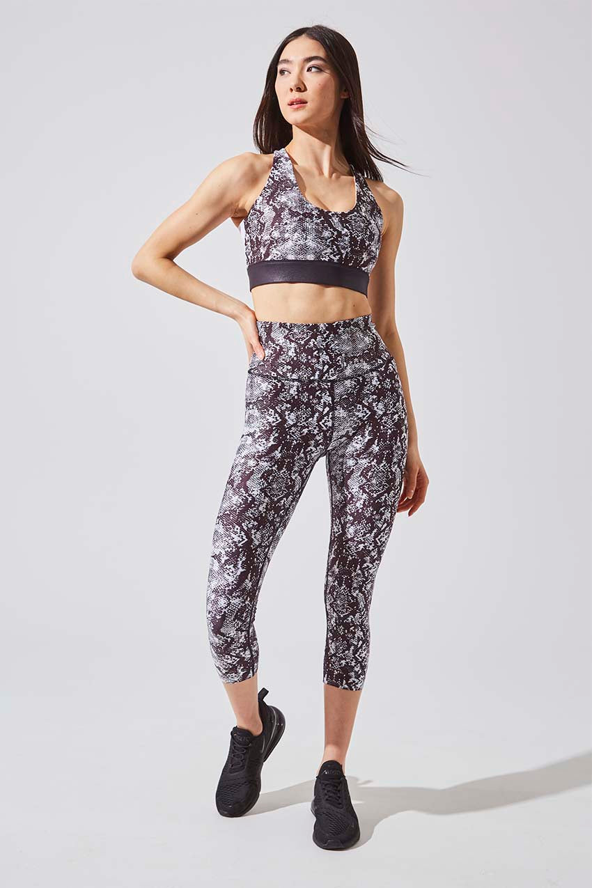 Entice Snake Print High Waisted Capri