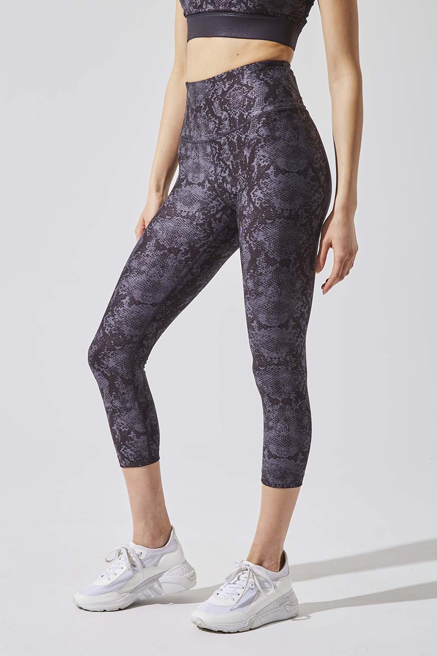 Entice Snake Print High Waisted Capri