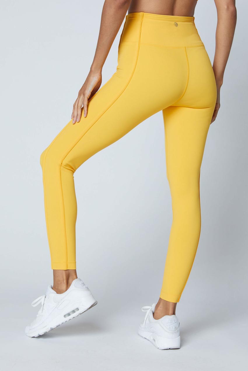 High waisted 2024 yellow leggings