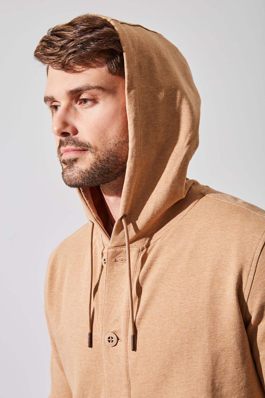 Leo Luxe Cotton Hooded Cardigan