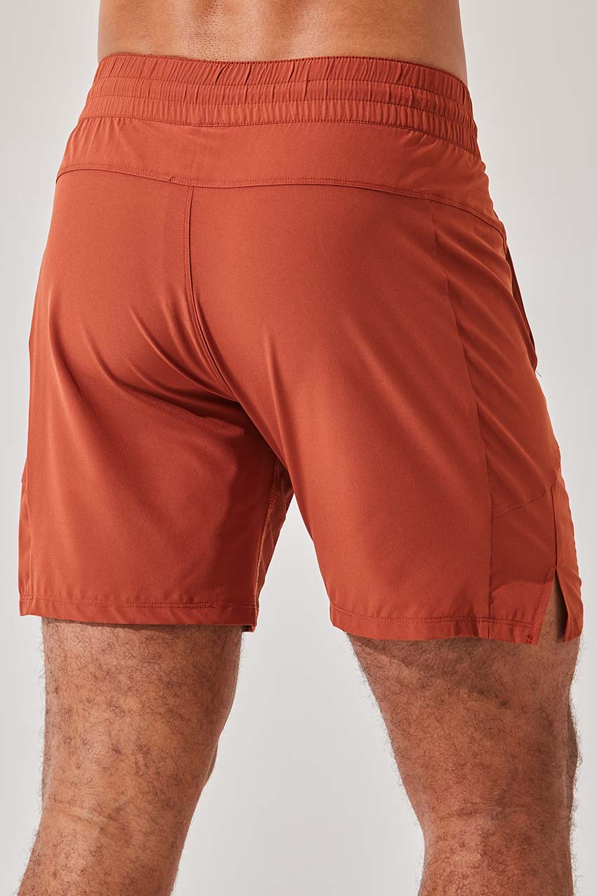 Leeway 7" Recycled Polyester Short with Liner