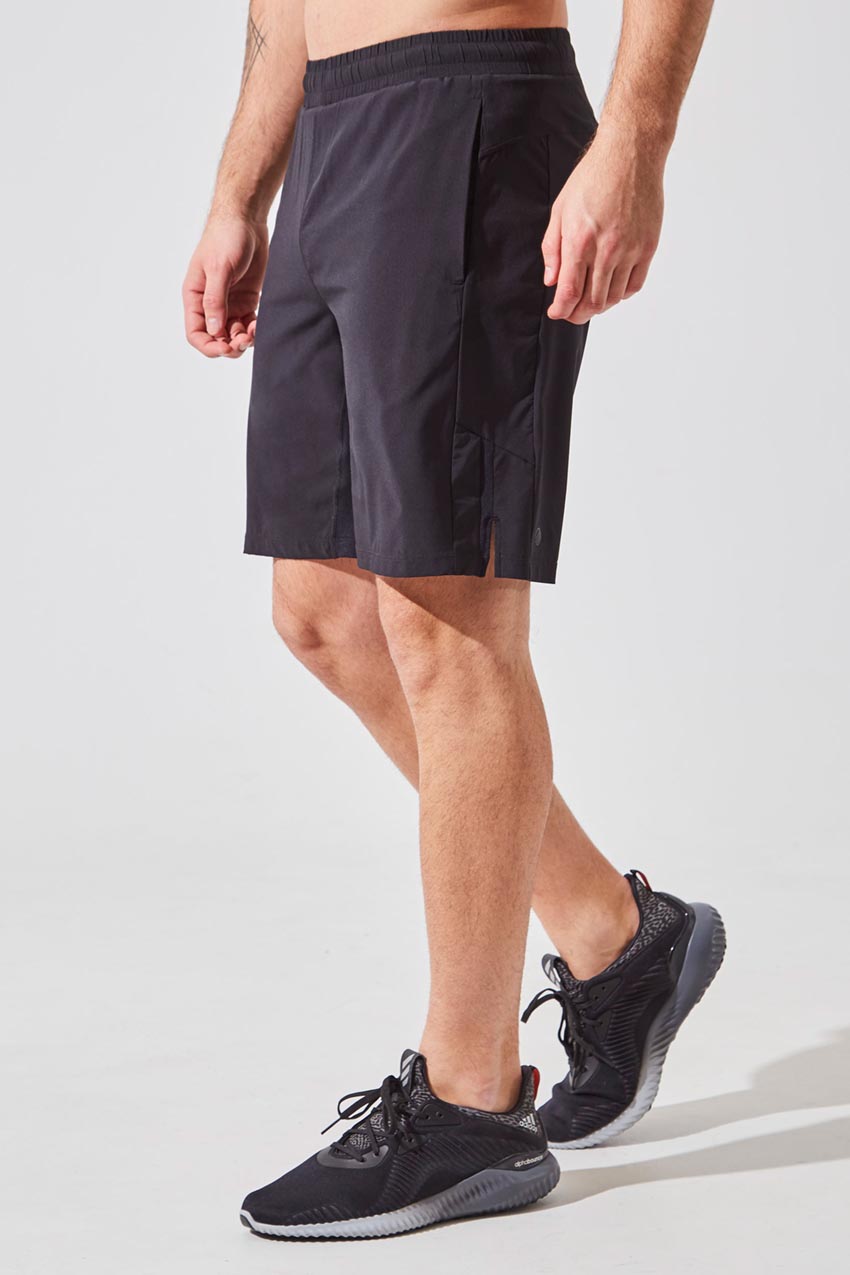 MPG Sport men's Crux 9” Recycled Polyester Short with Liner in Black