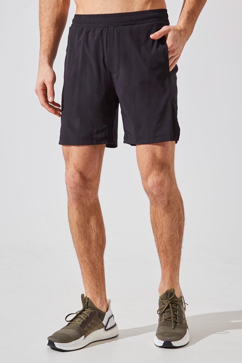 MPG Sport men's Catch 7” Recycled Polyester Short with Liner in Black