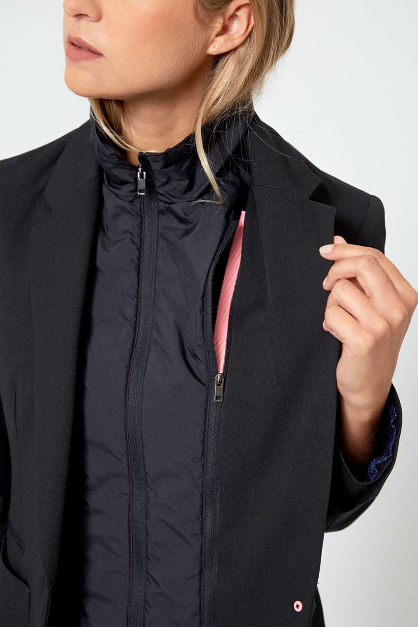 Visionary Twill Blazer With Removable Fooler