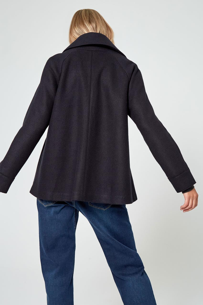 Wool Gradient Color Coat/Asymmetrical jacket/Winter Jacket/Wool