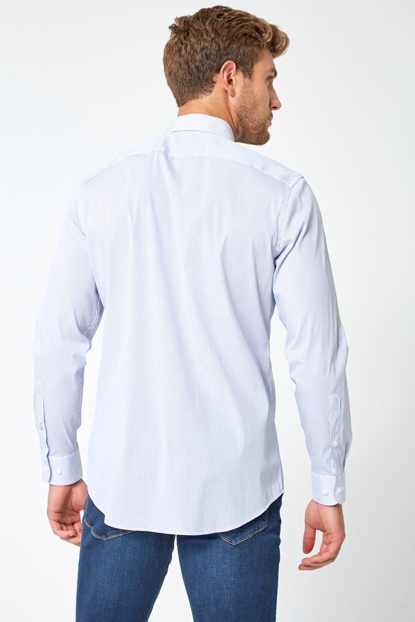 PerformLuxe Cotton Nylon Poplin Standard-Fit Shirt