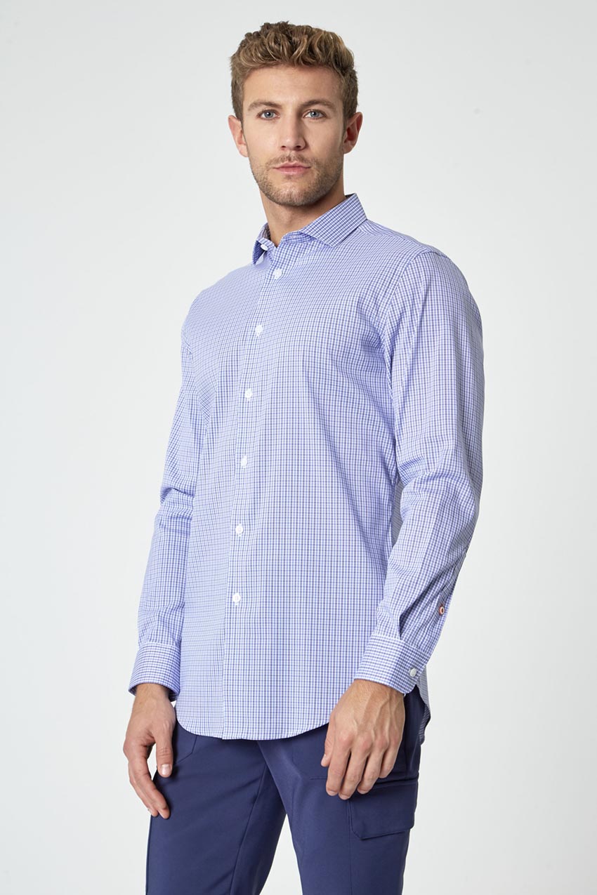 PerformLuxe Cotton Nylon Poplin Standard-Fit Shirt