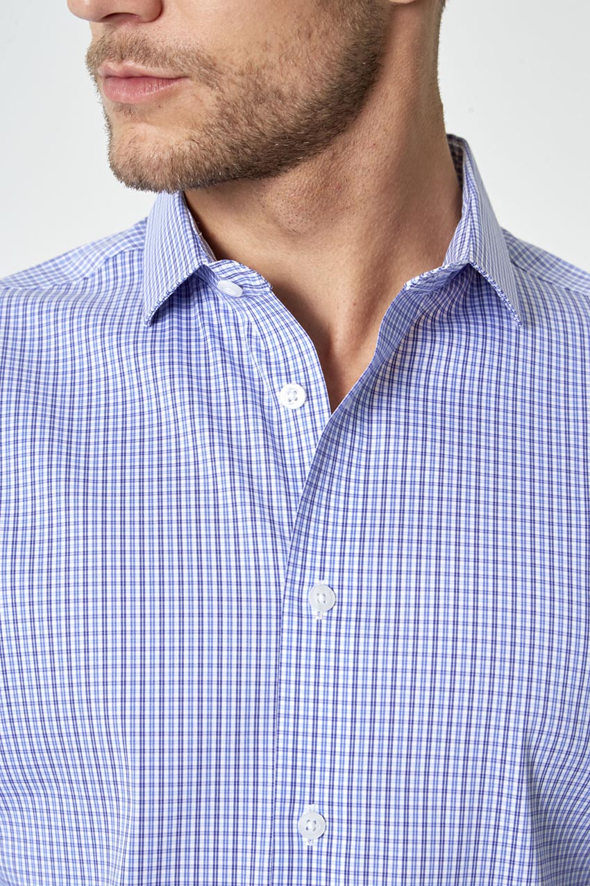 PerformLuxe Cotton Nylon Poplin Standard-Fit Shirt – Modern