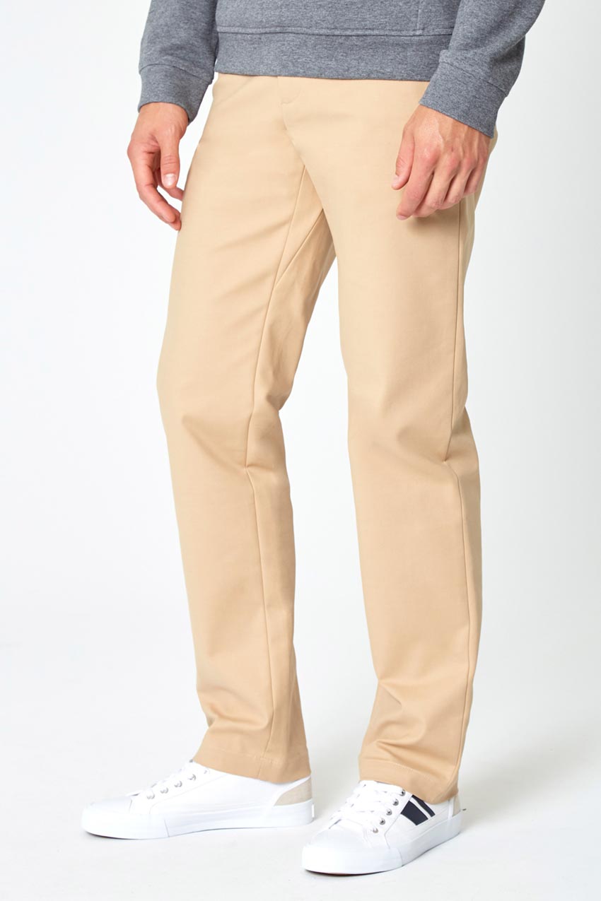 Modern Ambition work-ready men's Foresight Straight Twill Pant in Chino Beige
