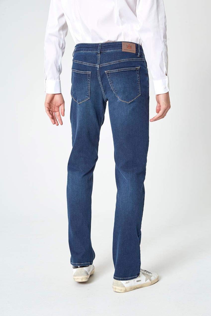 PerformFit Escape Straight Washed Indigo Jeans