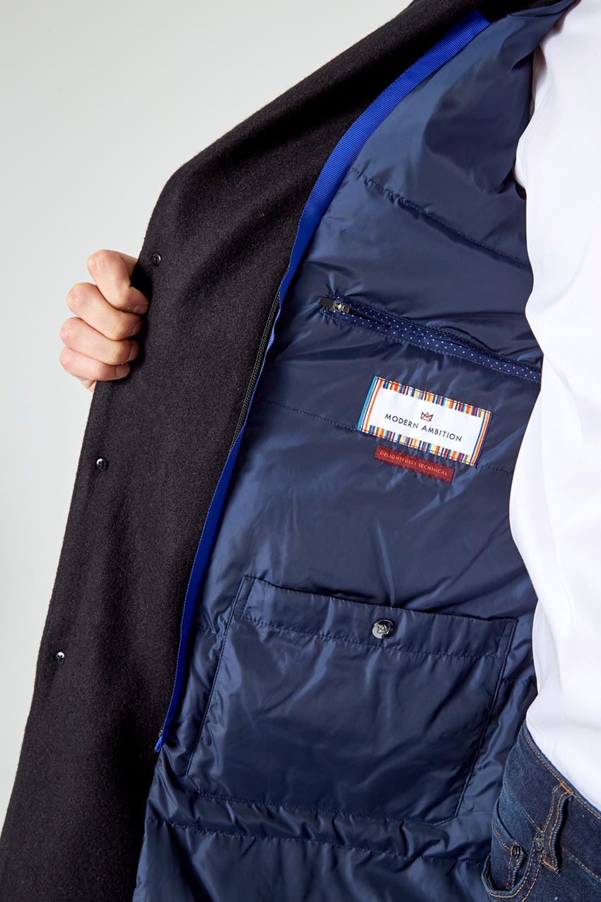 Deal Maker Overcoat with Removable Hooded Fooler