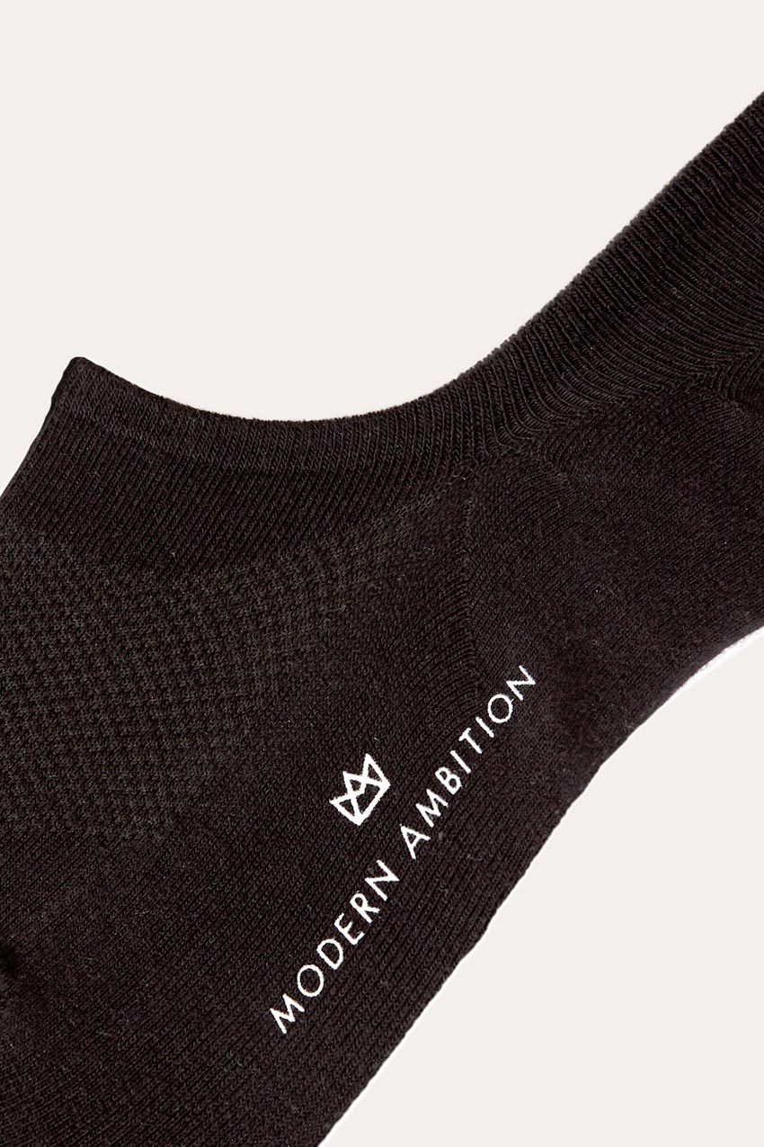 Modern Ambition work-ready women's Task Technical No-Show Sock in Black