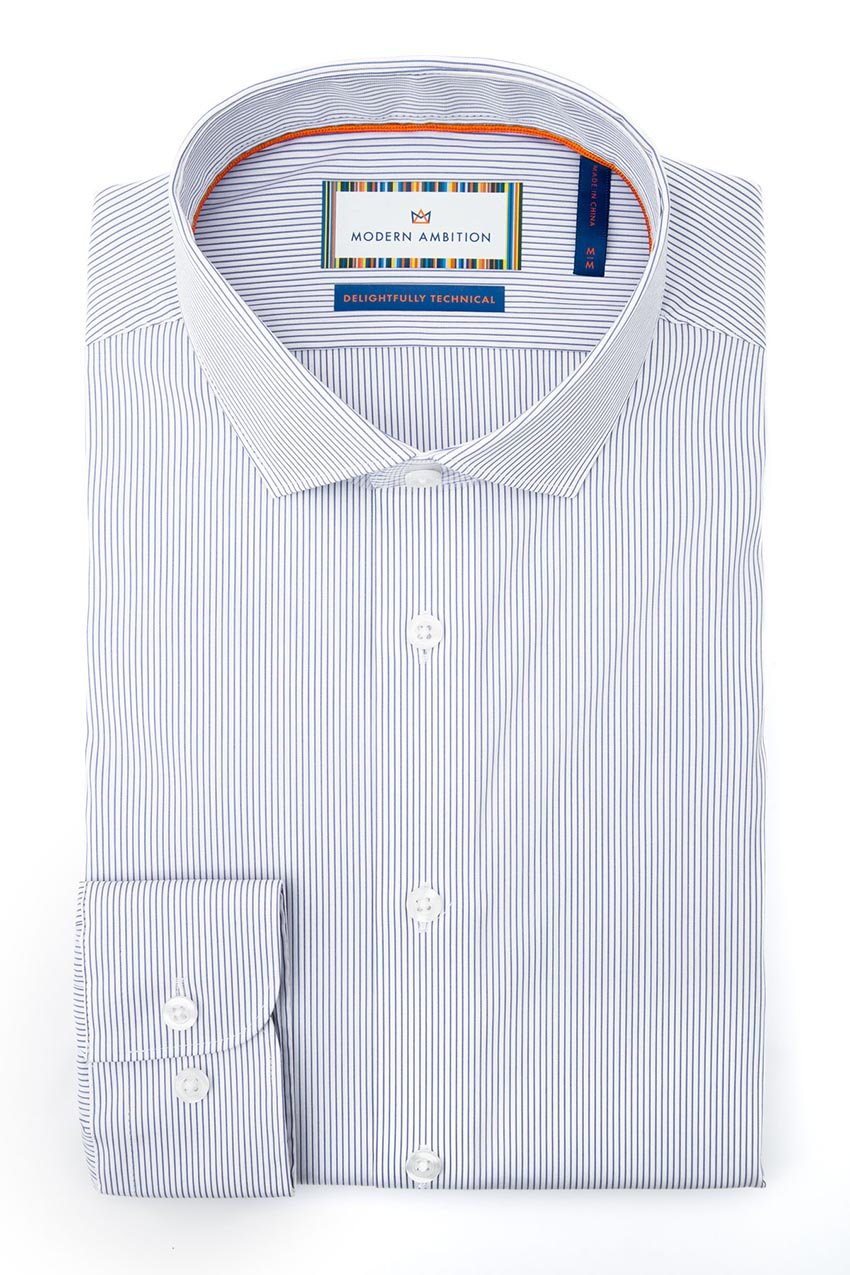 PerformLuxe Cotton Nylon Poplin Standard-Fit Shirt